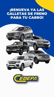 ▶️ ¡Dale play y conoce más de nuestras ofertas en galletas de freno…para todas las marcas 🚗💪🏼!

¿Buscas repuestos para tu Hyundai, Kia, Chevrolet, Great Wall, Jetour, Soueast o Chery? 👀 

👉 En CEDEPA tenemos la línea más completa en galletas de freno, con calidad garantizada y precios imbatibles 😎.

📍 Matriz: Calle 110 y Av. 102
📍 Sucursal: Av. 113 y Ciudadela Las Acacias

📲 0995541378

#CedepaEsGarantía

#repuestosChevrolet
#repuestosKia
#repuestosHyundai
#repuestosChery
#repuestosGreatWall
#repuestosGasolina
#repuestosDiesel
#repuestosCarroChino
#repuestosChino