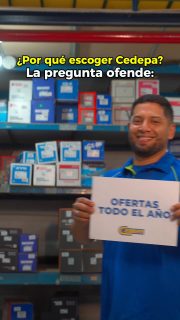 ▶️😜 Levántate y baila con el #TeamCedepa🕺🏻‼️, mientras recordamos porqué llevamos más de 39 años, siendo tu almacén de autopartes de confianza 😎.

¡Ah👀! Y con este buen ritmo, te esperamos para que aproveches el último de los 🔵⚫#JuevesNegrosDeCedepa⚫🔵, que te trae hasta el -30%😱, en:

✅ Frenos y embragues #HIQ y #Valeo
✅ Artículos para sistema de enfriamiento

Te esperamos, con las mejores promos… ¡¡¡calle, pero elegante 🤵🏻‍♂️😮‍💨!!!

#CedepaEsGarantía
#AutopartesManta #RepuestosManta #PromocionesCedepa