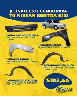 ¡Tu #Nissan B13, listo para la ruta 😎! 

No te pierdas este super combo:

➕ Guardachoque
➕ Guardapolvos
➕ Guardafangos

Todo lo que necesitas para mantenerlo protegido 

Calidad garantizada en Cedepa, ¡y al mejor precio 😉!

#CedepaEsGarantía
#AutopartesManta #RepuestosManta #PromocionesCedepa #PromocionesNavideñas