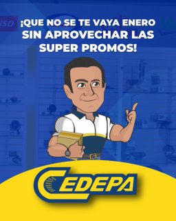 ¡¡¡Todavía tienes tiempo ⌛️😱!!! Corre a Cedepa y aprovecha las ofertas de enero 🏃🏽♂️.
¡Te esperamos 😉!
✅ Matriz: Calle 110 y avenida 102.
✅ Sucursal: Avenida 113 y calle Las Acacias.
📲 0995541378
#CedepaEsGarantía
#AutopartesManta #RepuestosManta #PromocionesCedepa