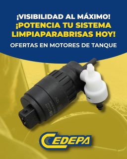 ‼️Todo #ConductorCedepa conduce seguro 💪🏼
Por eso, te traemos las mejores ofertas en motores de tanque limpiaparabrisas para que garantices tu visibilidad 🙌🏼.
🚨 ¡No te las pierdas!:
✅ Matriz: Calle 110 y avenida 102.
✅ Sucursal: Avenida 113 y calle Las Acacias.
📲 0995541378
#CedepaEsGarantía
#AutopartesManta #RepuestosManta #PromocionesCedepa