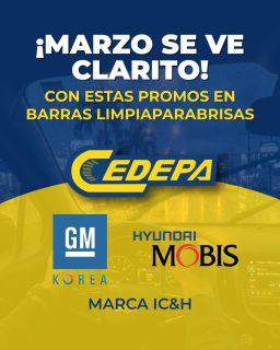 🚨 ¡¡¡La visibilidad es un factor indispensable a la hora de conducir!!! 🚨

Tu seguridad no tiene por qué esperar ✅… mantén tu sistema limpiaparabrisas al 💯, con estas ofertas de Cedepa 😎:

🟠 Matriz: Calle 110 y avenida 102.
🟠 Sucursal: Avenida 113 y calle Las Acacias.
📲 0995541378

#CedepaEsGarantía
#AutopartesManta #RepuestosManta #PromocionesCedepa
