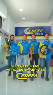 ▶️ ¡¡¡Los expertos en autopartes te traen las promos de abril 😎!!!
Y, con ese estilo, ufff 🔥 🔥 🔥… ¡es porque las ofertas se vienen en grande!
TODO ABRIL, Cedepa te espera con lo mejor para tu carro:
📍 Matriz: Calle 110 y Av. 102
📍 Sucursal: Av. 113 y Las Acacias
📲 0995541378
#PromocionesCedepa #CedepaEsGarantía #AutopartesManta #RepuestosManta