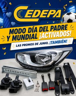 📢Junio se juega en dos canchas: ¡¡¡el Mundial y el Día del Padre 😎 ⚽!!!
Y, Cedepa, no puede quedarse atrás, por eso activamos PROMOS INCREÍBLES en:
⚡ Iluminación
🛡️ Seguridad
❄️ Refrigeración y A/C
👉 ¡¡¡Visítanos!!!:
✅ Matriz: Calle 110 y avenida 102.
✅ Sucursal: Avenida 113 y calle Las Acacias.
📲 0995541378
¡¡¡Y recuerda, que, esta sábado 6 de junio, puedes llevarte la TV de 75” 🤩📺!!!
#CedepaEsGarantía #AutopartesManta #RepuestosManta #PromocionesCedepa
