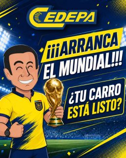 ¡¡¡🏆⚽🔥 Empieza el Mundial y es hora de equiparse para ganar 🚗💥!!!

Vive la fiesta del fútbol y rueda sin preocupaciones. Compra tus autopartes de calidad, solo en Cedepa 😎:

👉🏼 Matriz: Calle 110 y avenida 102.
👉🏼 Sucursal: Avenida 113 y calle Las Acacias.
📲 0995541378

#CedepaEsGarantía #PromosMundialistas #AutopartesManta #RepuestosManta #PromocionesCedepa