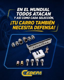 ¡¡¡Con las promos de Cedepa, papá entra fuerte en la jugada ⚽💯!!!

¡¡¡🔩🔒 Candados y tuercas de seguridad, al mejor precio y calidad, solo en tu almacén de autopartes de siempre 🚘⚡!!!:

👉🏼 Matriz: Calle 110 y avenida 102.
👉🏼 Sucursal: Avenida 113 y calle Las Acacias.
📲 0995541378

#CedepaEsGarantía #DíaDelPadre #PromosMundialistas #AutopartesManta #RepuestosManta #PromocionesCedepa