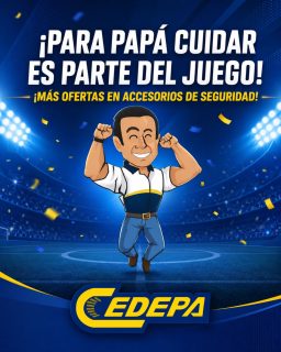 ¡PAPÁ es un héroe de talla MUNDIAL ⚽💪🏼!
Por eso, en Cedepa, no pueden faltar las promos en accesorios de seguridad 🫡.
¡¡¡Cómpralos ya 🙌🏼!!!:
✅ Matriz: Calle 110 y avenida 102.
✅ Sucursal: Avenida 113 y calle Las Acacias.
📲 0995541378
#CedepaEsGarantía #DíaDelPadre #PromosMundialistas #AutopartesManta #RepuestosManta #PromocionesCedepa